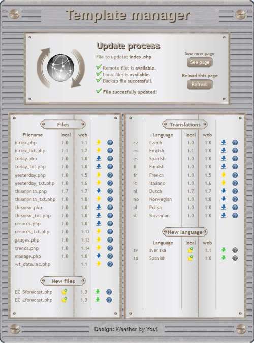 Weather Sky Template Manager
